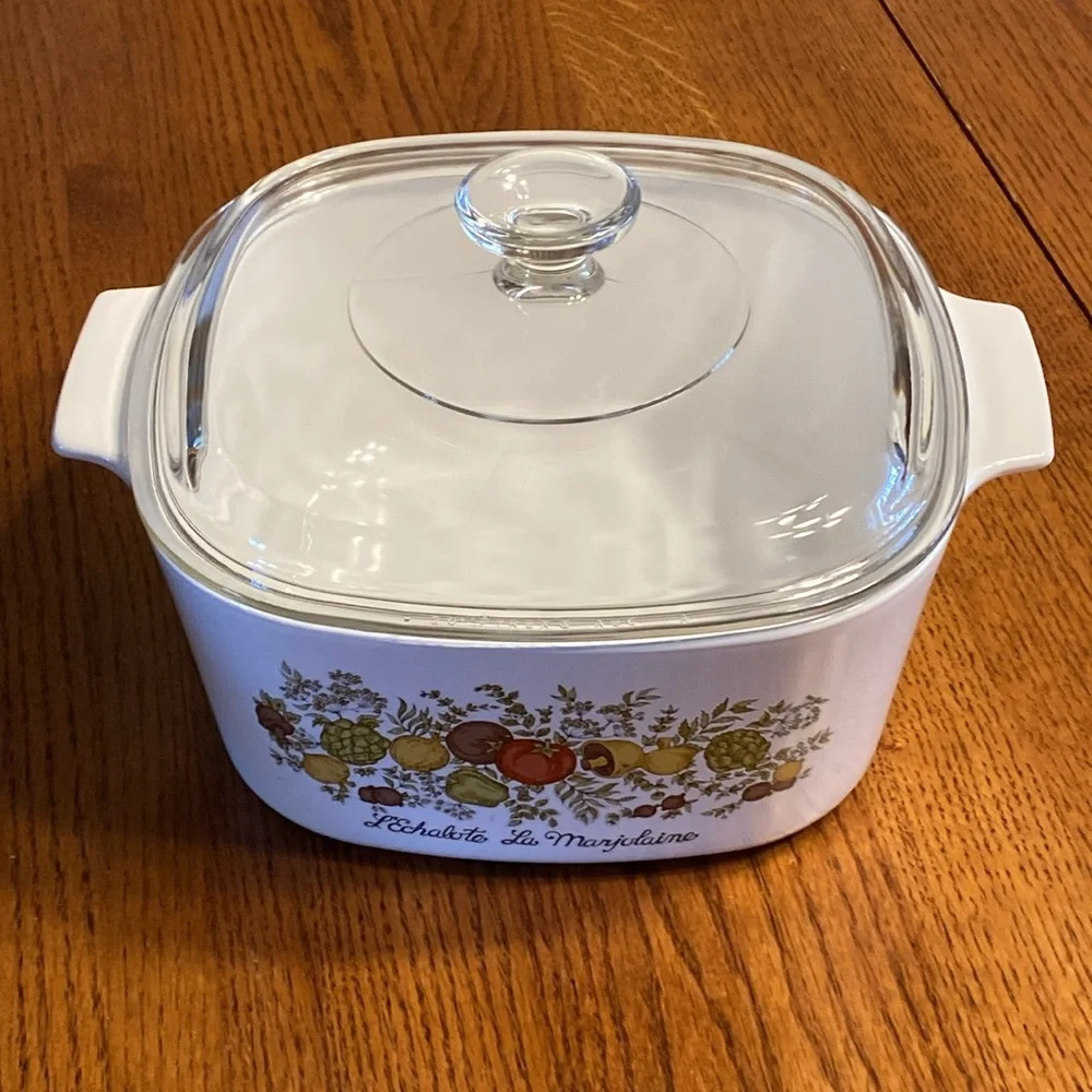 Corning Ware Spice of Life L’Echalote La Marjolaine 3 Qt. A-3-B Casserole Dish